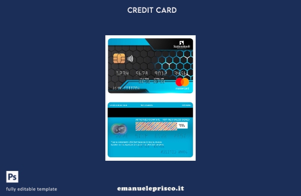 modello di mastercard della banca USA Sutton in stile verificato